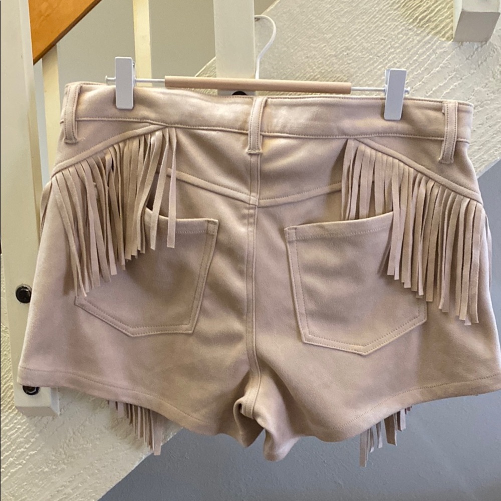 Shyanne Tan High Waist Cowgirl Western Fringe Shorts - Picture 5 of 5